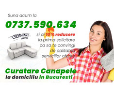 Curatare canapele Bucuresti. Curatare la domiciliu
