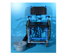 Scaun WC cu rotile din aluminiu - B+B - Imagine 3/8