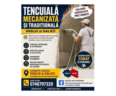 Tencuiala mecanizata si traditionala – nisip + Multibat sau nisip si ciment